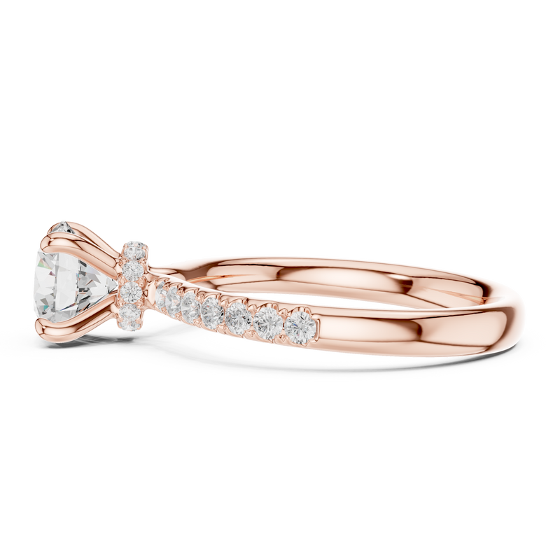Ladies Ring DDLR-643@7 - Rose Gold - Image