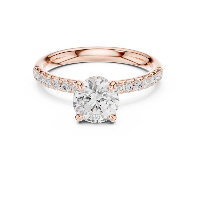 Ladies Ring DDLR-643@7 - Rose Gold - Image