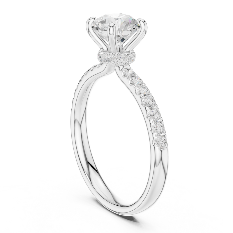 Ladies Ring DDLR-643@7 - White Gold - Image