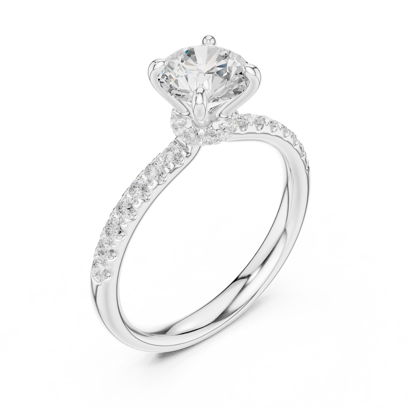 Ladies Ring DDLR-643@7 - White Gold - Image