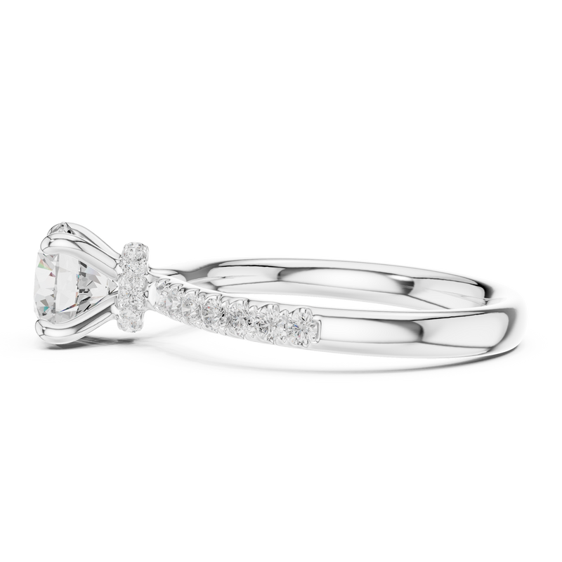 Ladies Ring DDLR-643@7 - White Gold - Image