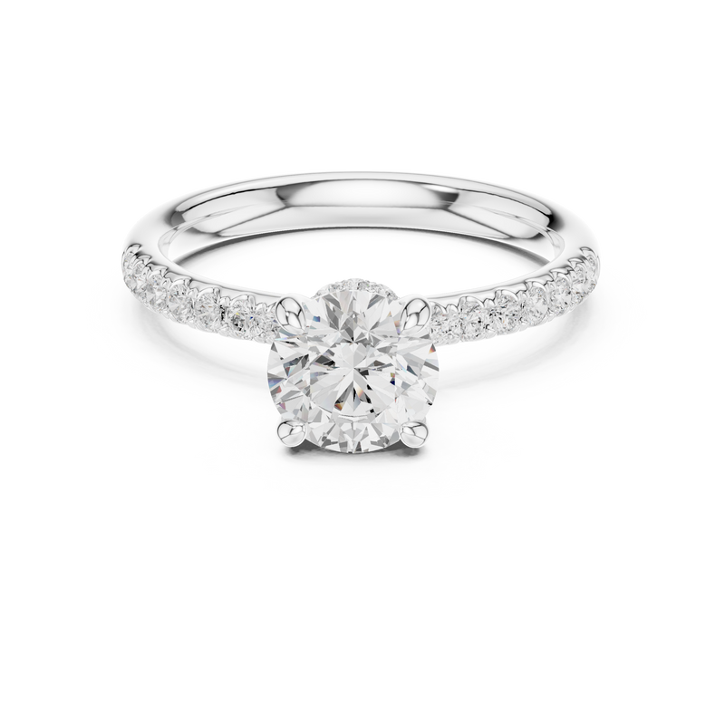 Ladies Ring DDLR-643@7 - White Gold - Image