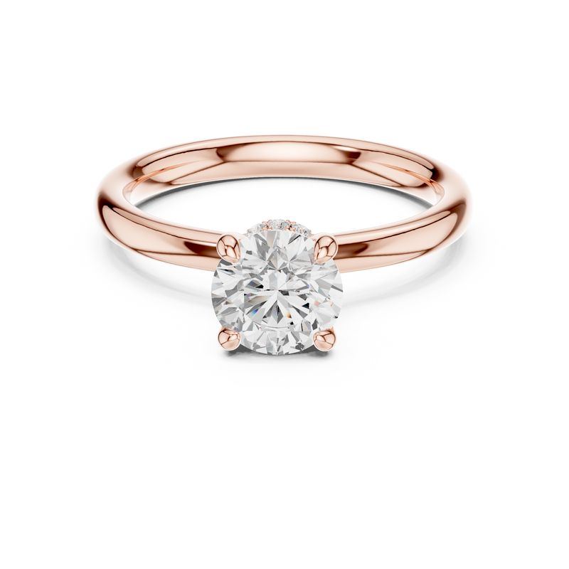 Ladies Ring DDLR-644@7 - Rose Gold - Image