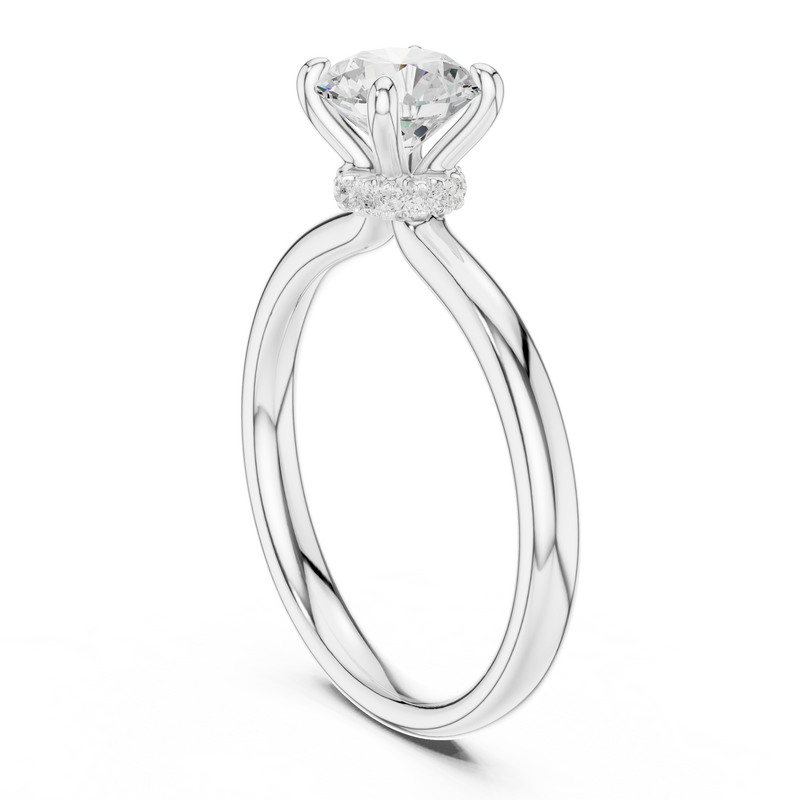 Ladies Ring DDLR-644@7 - White Gold - Image
