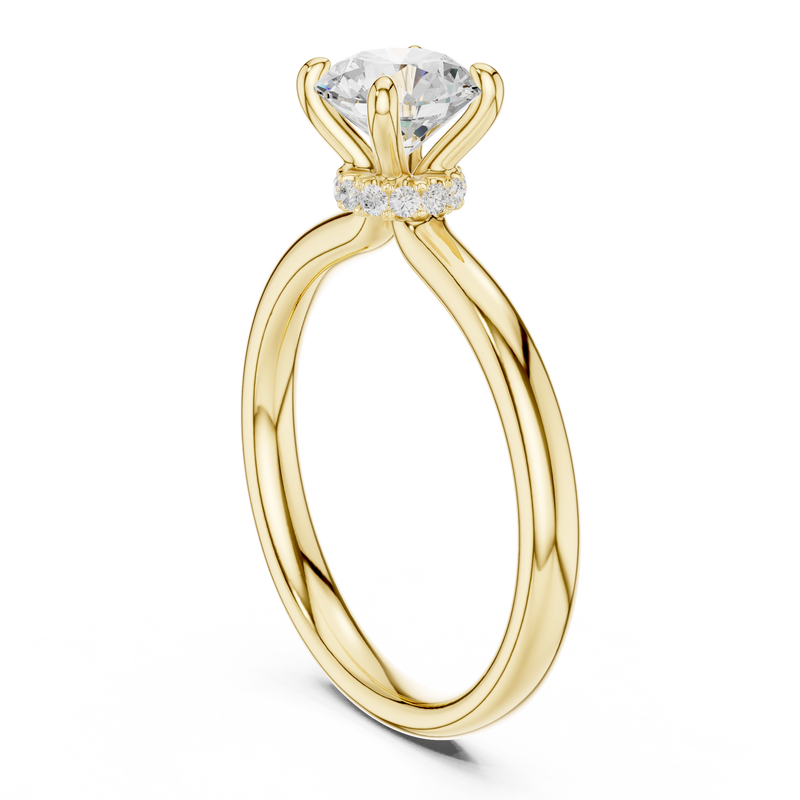 Ladies Ring DDLR-644@7 - Yellow Gold - Image