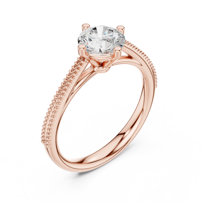 Ladies Ring DDLR-647@7 - Rose Gold - Image