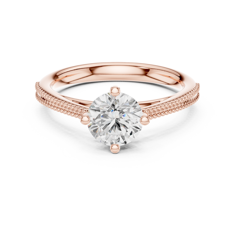 Ladies Ring DDLR-647@7 - Rose Gold - Image