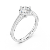 Ladies Ring DDLR-647@7 - White Gold - Image