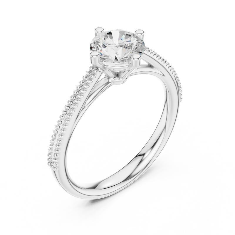 Ladies Ring DDLR-647@7 - White Gold - Image