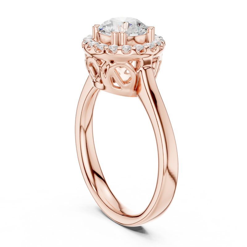 Ladies Ring DDLR-649@7 - Rose Gold - Image