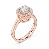 Ladies Ring DDLR-649@7 - Rose Gold - Image