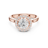 Ladies Ring DDLR-649@7 - Rose Gold - Image