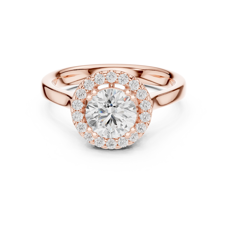 Ladies Ring DDLR-649@7 - Rose Gold - Image