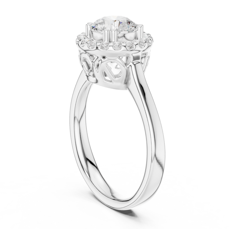 Ladies Ring DDLR-649@7 - White Gold - Image