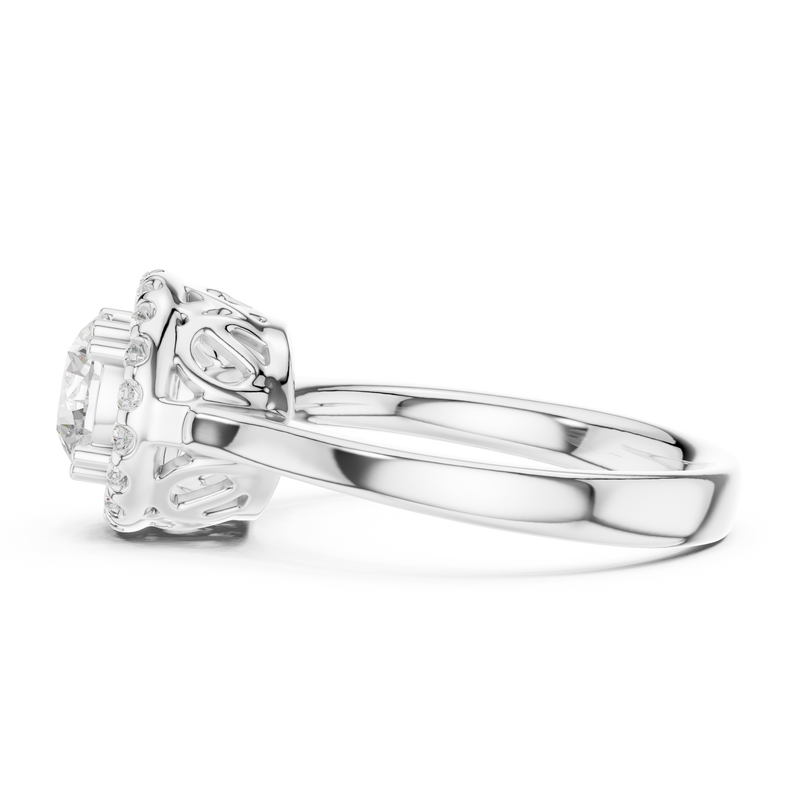 Ladies Ring DDLR-649@7 - White Gold - Image