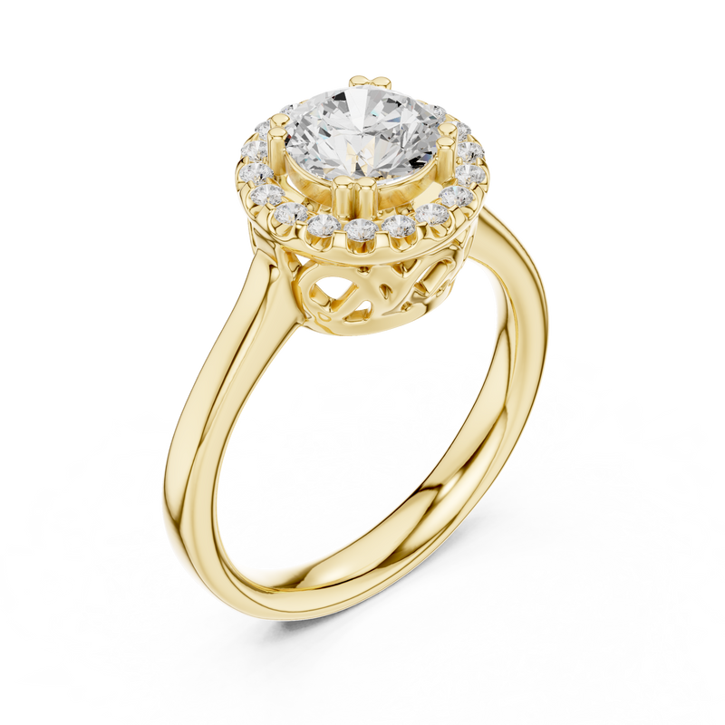 Ladies Ring DDLR-649@7 - Yellow Gold - Image