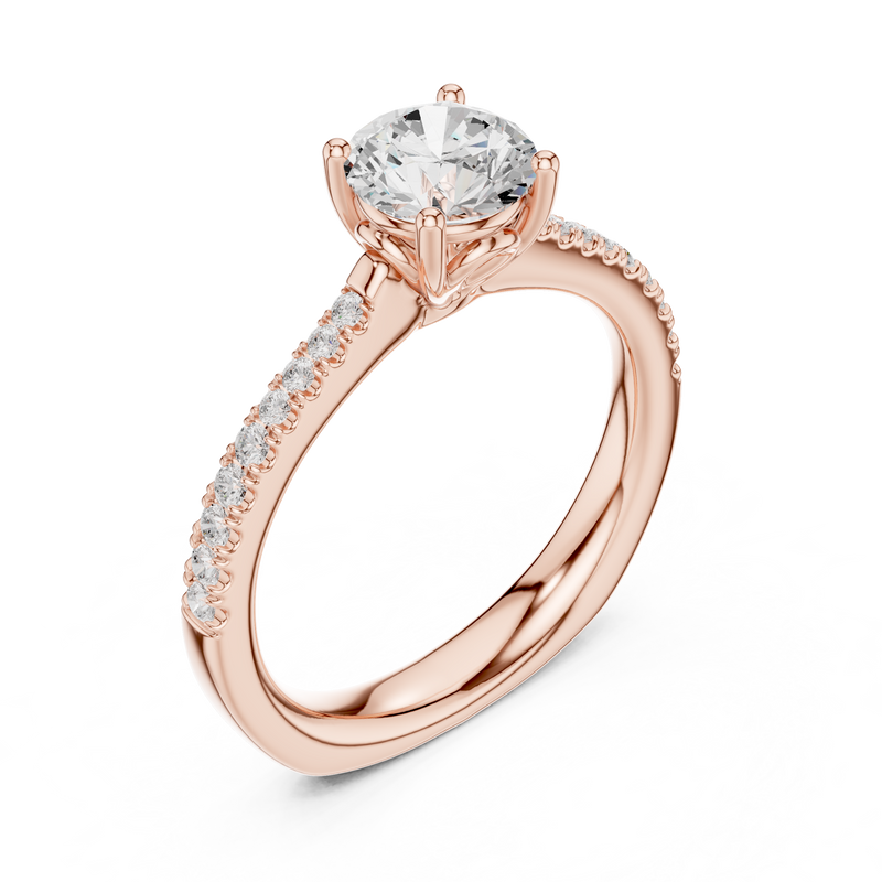 Ladies Ring DDLR-651@7 - Rose Gold - Image