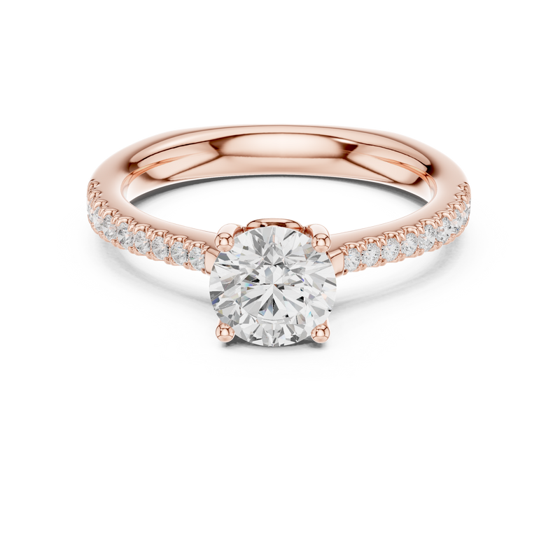 Ladies Ring DDLR-651@7 - Rose Gold - Image