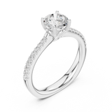 Ladies Ring DDLR-651@7 - White Gold - Image