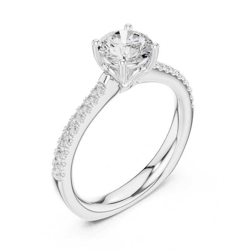 Ladies Ring DDLR-651@7 - White Gold - Image