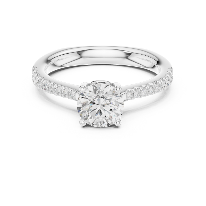 Ladies Ring DDLR-651@7 - White Gold - Image