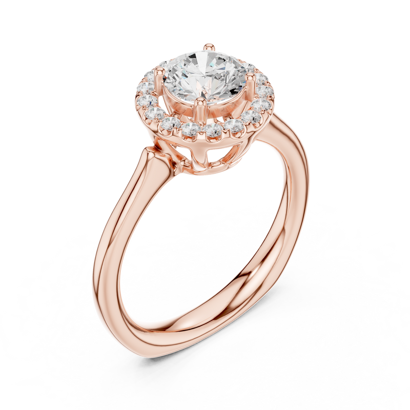 Ladies Ring DDLR-652@7 - Rose Gold - Image