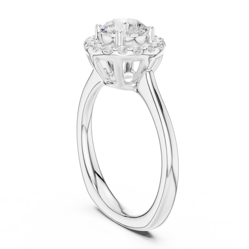 Ladies Ring DDLR-652@7 - White Gold - Image