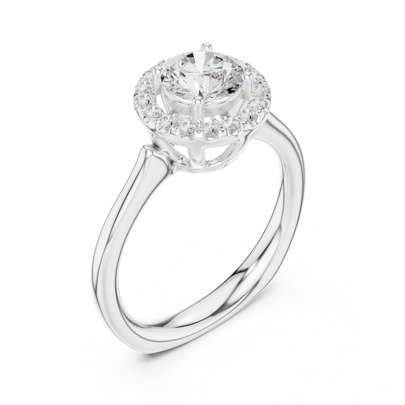 Ladies Ring DDLR-652@7 - White Gold - Image