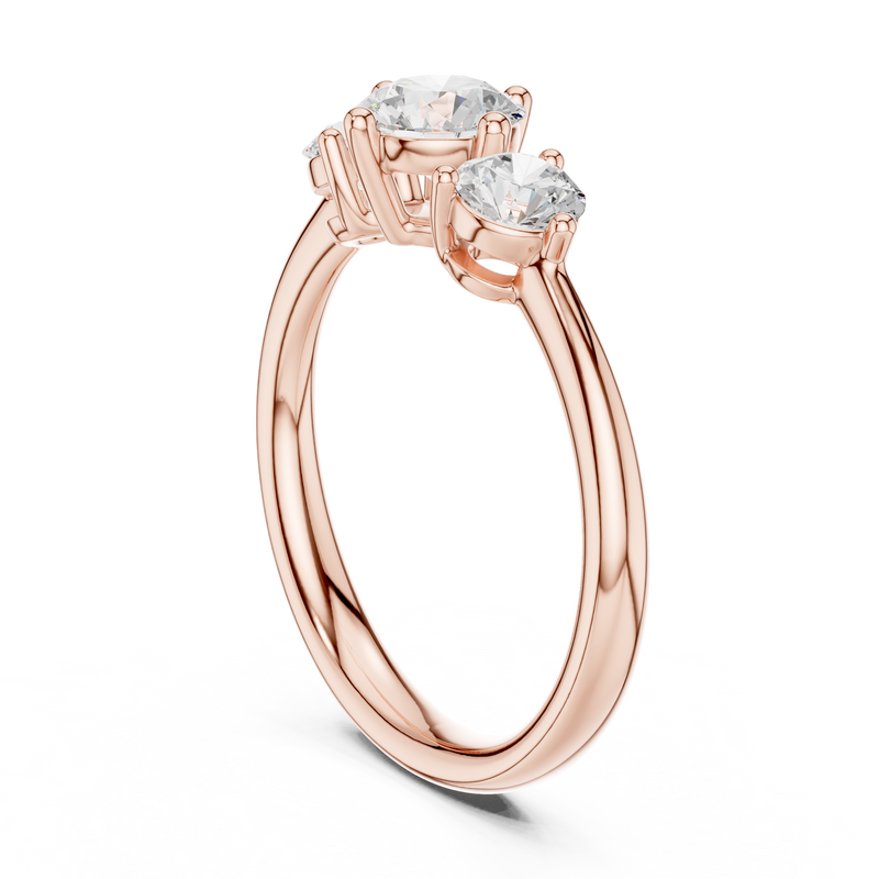 Ladies Ring DDLR-653@7 - Rose Gold - Image