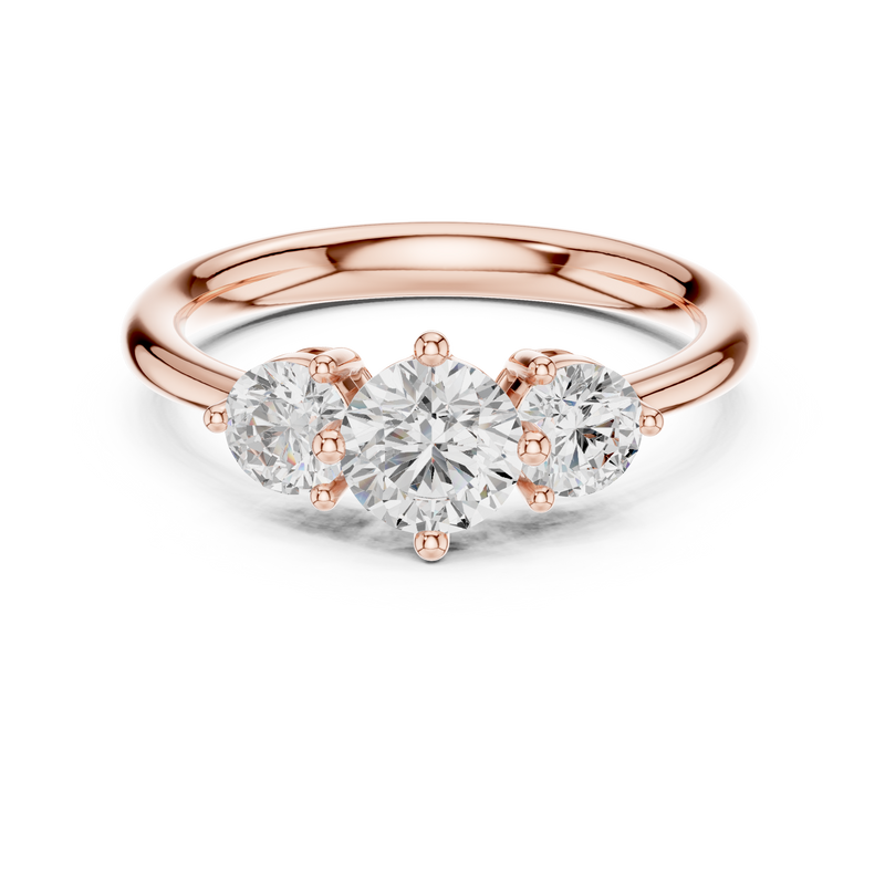 Ladies Ring DDLR-653@7 - Rose Gold - Image