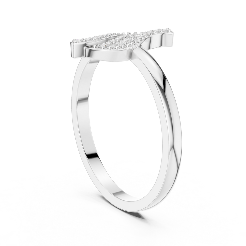 Ladies Ring DDLR-663@7 - White Gold - Image