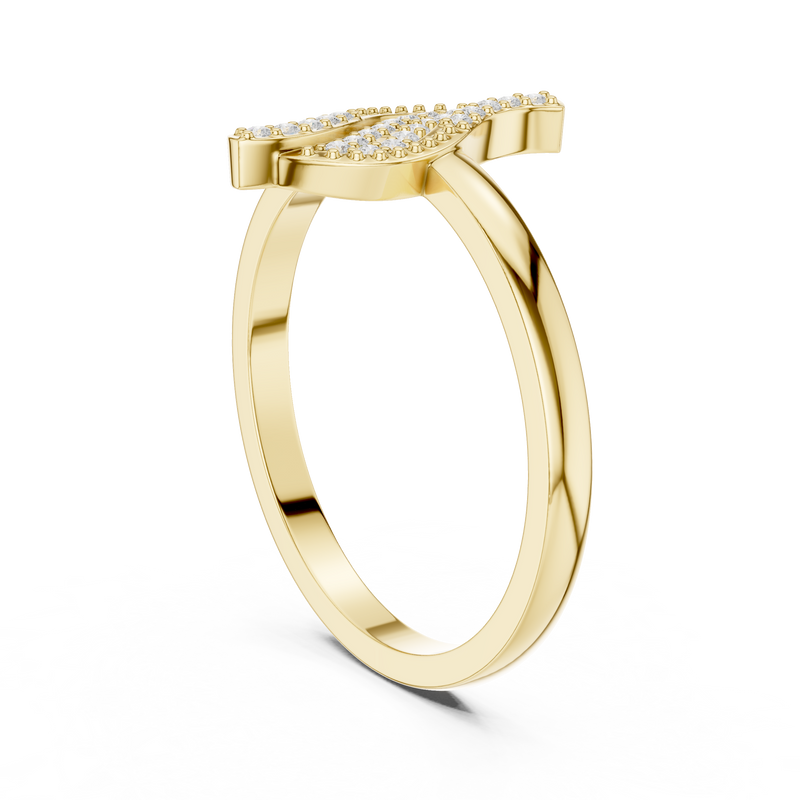 Ladies Ring DDLR-663@7 - Yellow Gold - Image