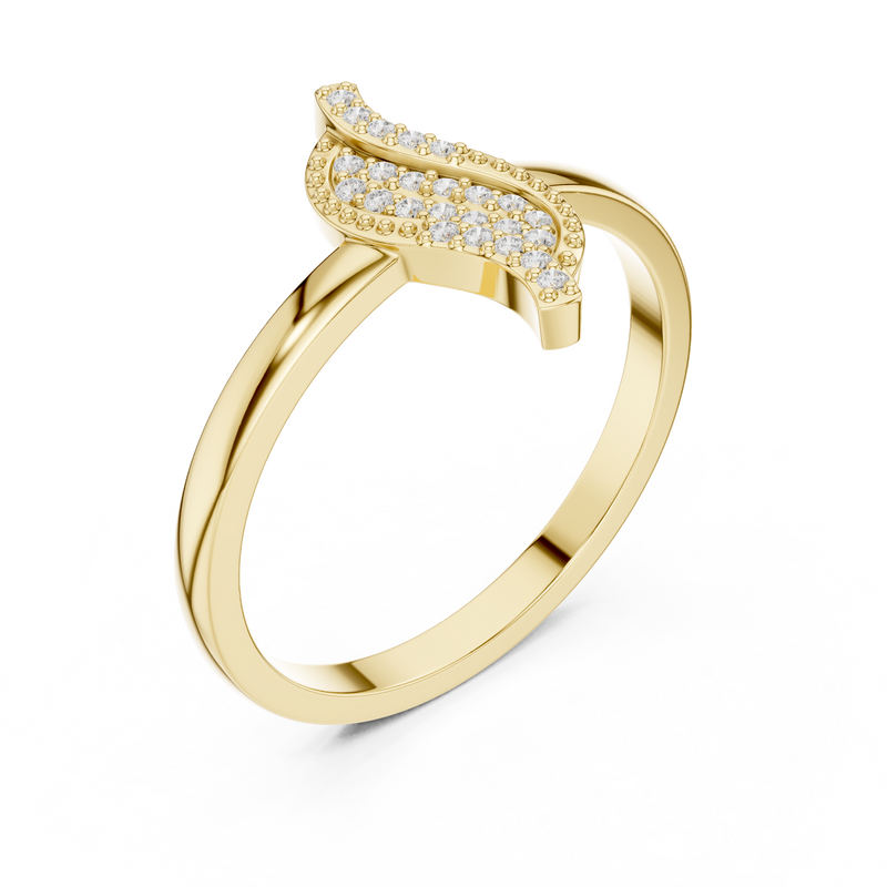 Ladies Ring DDLR-663@7 - Yellow Gold - Image