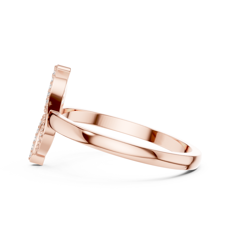 Ladies Ring DDLR-663@7 - Rose Gold - Image