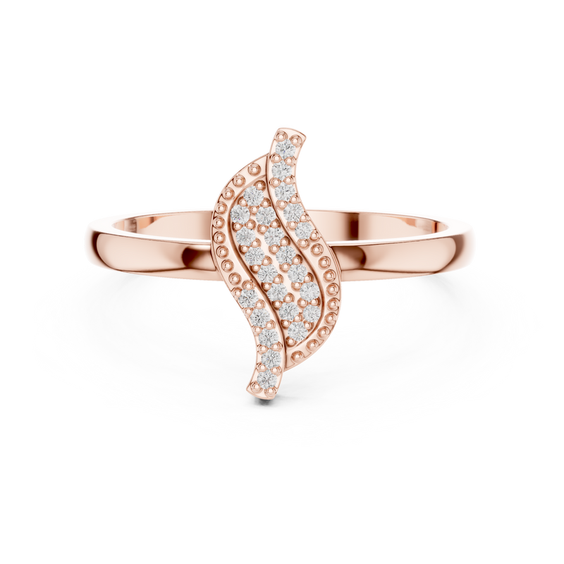 Ladies Ring DDLR-663@7 - Rose Gold - Image