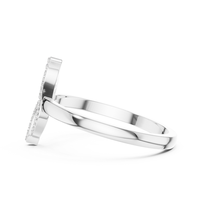 Ladies Ring DDLR-663@7 - White Gold - Image