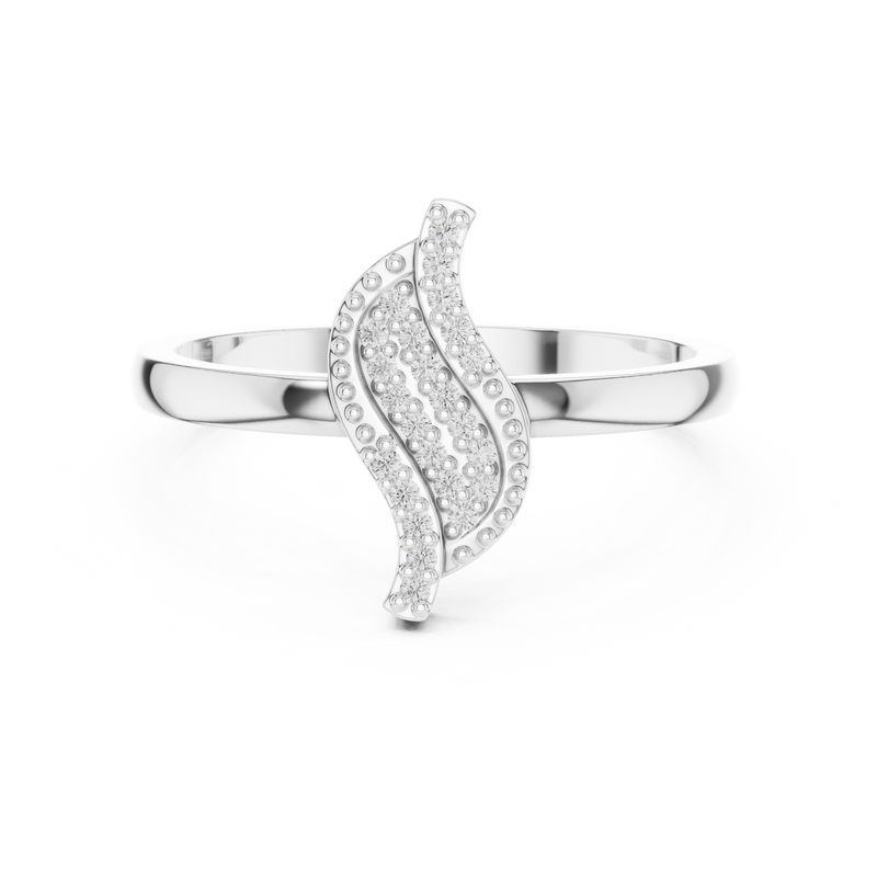 Ladies Ring DDLR-663@7 - White Gold - Image