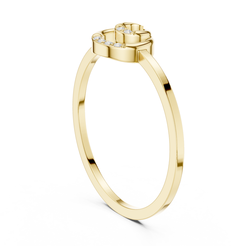 Ladies Ring DDLR-686@7 - Yellow Gold - Image