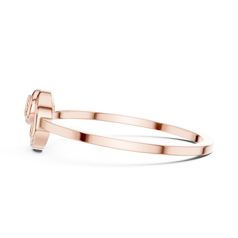Ladies Ring DDLR-686@7 - Rose Gold - Image
