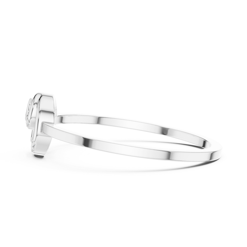 Ladies Ring DDLR-686@7 - White Gold - Image