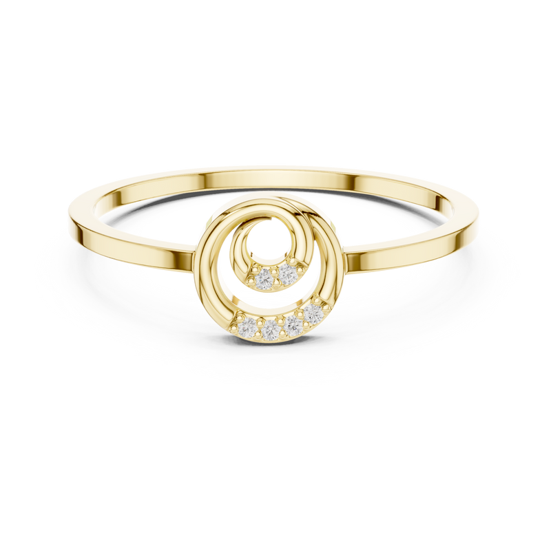 Ladies Ring DDLR-686@7 - Yellow Gold - Image