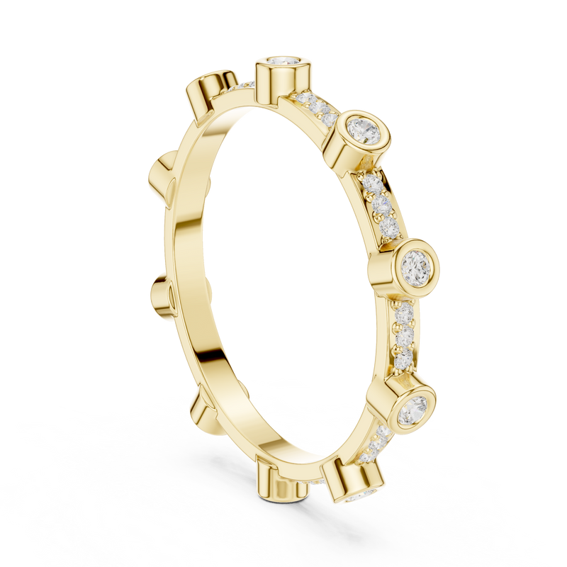 Ladies Ring DDLR-708@7 - Yellow Gold - Image