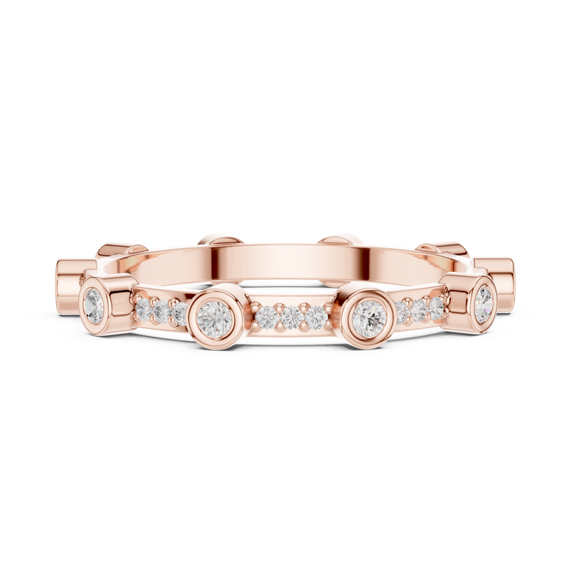 Ladies Ring DDLR-708@7 - Rose Gold - Image