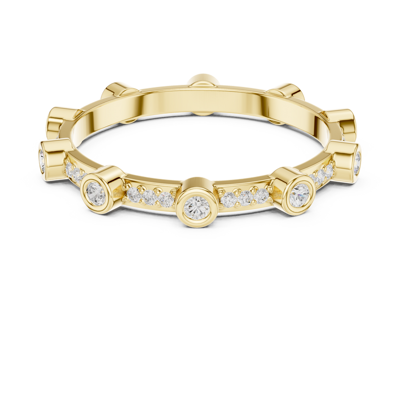 Ladies Ring DDLR-708@7 - Yellow Gold - Image