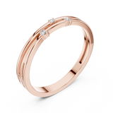 Ladies Ring DDLR-709@7 - Rose Gold - Image