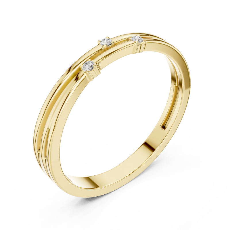 Ladies Ring DDLR-709@7 - Yellow Gold - Image