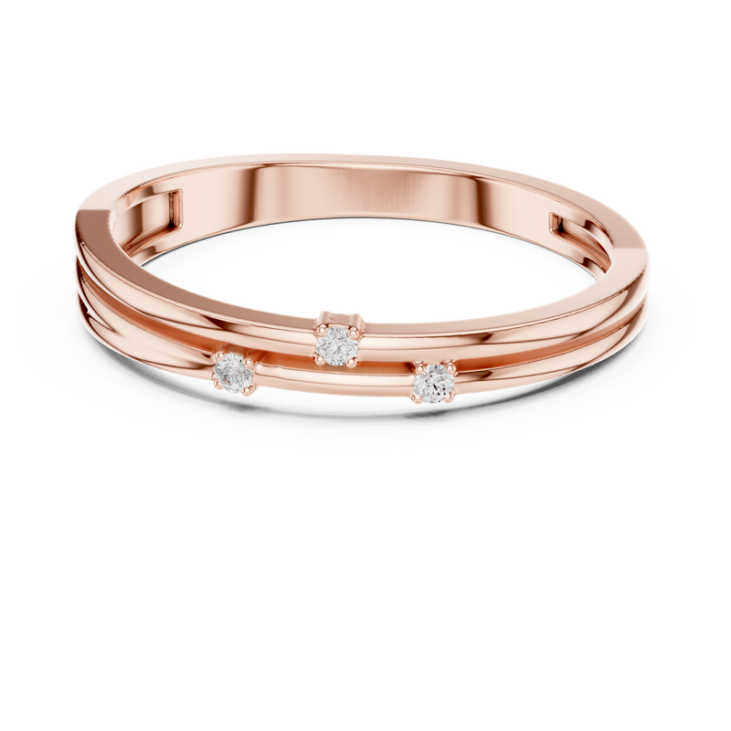 Ladies Ring DDLR-709@7 - Rose Gold - Image