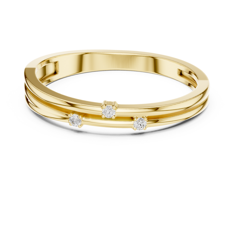 Ladies Ring DDLR-709@7 - Yellow Gold - Image