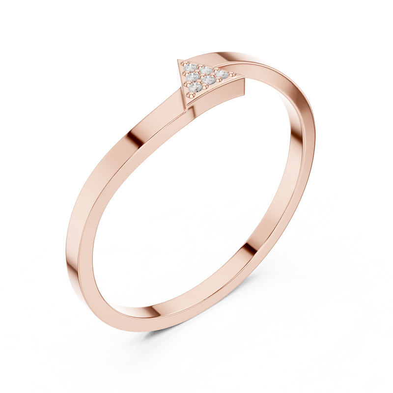 Ladies Ring DDLR-720@7 - Rose Gold - Image
