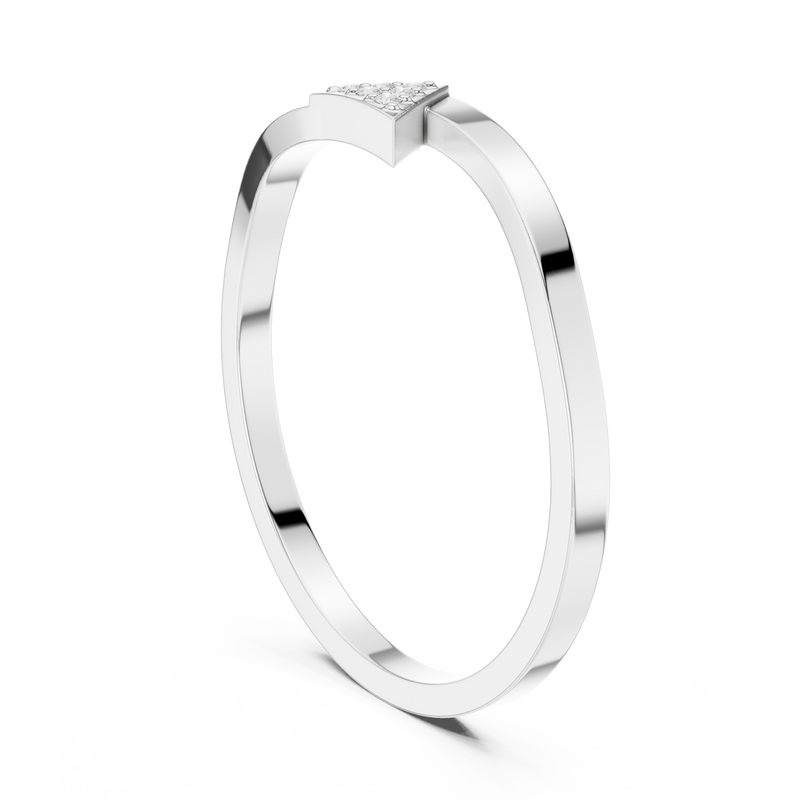 Ladies Ring DDLR-720@7 - White Gold - Image